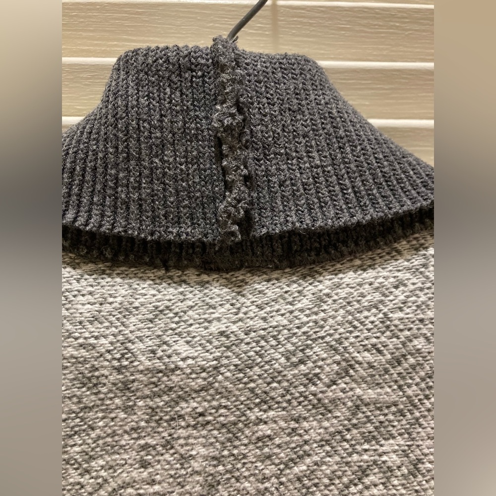 Lands’ End Cowlneck Heather Gray Sz S 6-8 - Picture 5 of 13
